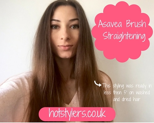 Asavea brush straightener styling