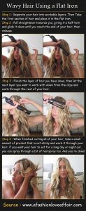 How to get wavy hair with a straightener
