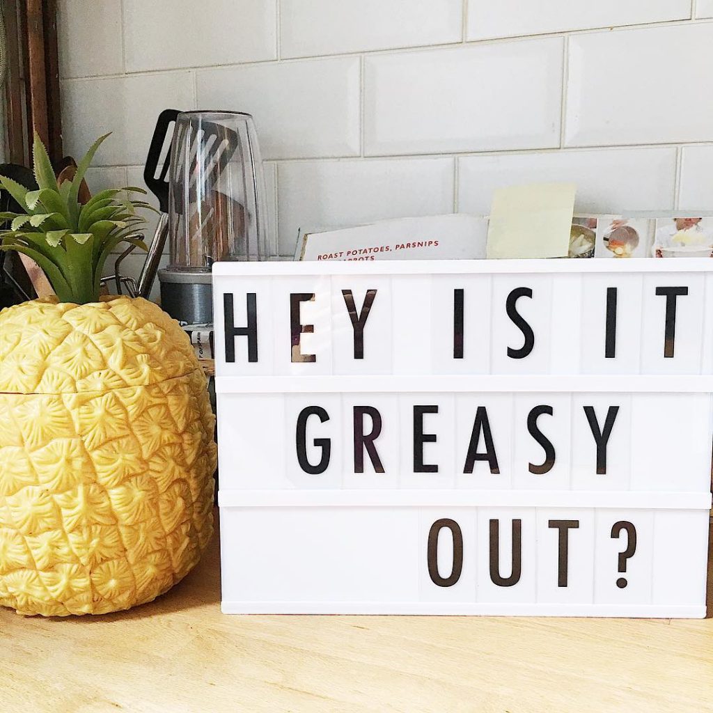 Is it greasy out?